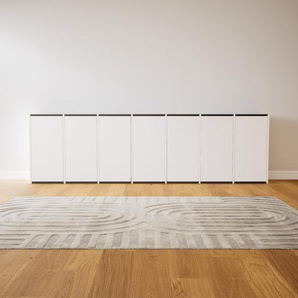 Sideboard Weiß - Designer-Sideboard: Türen in Weiß - Hochwertige Materialien - 272 x 79 x 34 cm, Individuell konfigurierbar