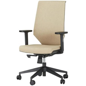 Bürodrehstuhl - beige - Materialmix - 61,5 cm - 104,5 cm - 65 cm | Möbel Kraft