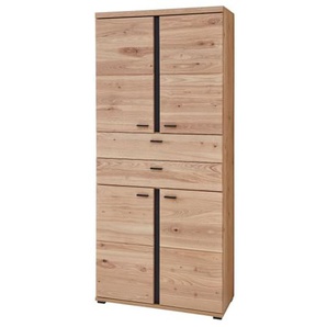 Büroschrank Sonos, Alteiche massiv/Artisan Eiche-Nachbildung, ca. 203 cm. inkl. Softclose Funktion