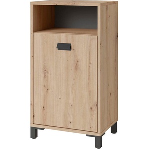 byLIVING Unterschrank Wellness Breite 42 cm, mit Tür und offenem Fach, in Eiche-Optik