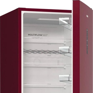 GORENJE Kühl-/Gefrierkombination NK89C0D, C (A-G), rot (bordeaux), B:60cm H:200cm T:66,3cm, Kühlschränke