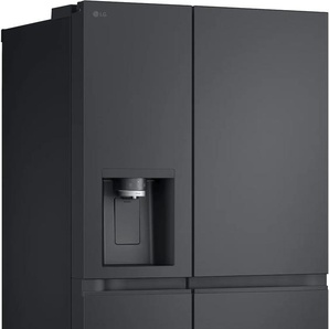 C (A bis G) LG Side-by-Side GSLE91EVAC Kühlschränke Super Cooling und Super Freeze: schnell und effektiv silberfarben (essence black steel) Kühl-Gefrierkombinationen