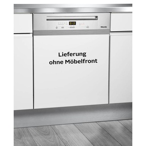 C (A bis G) MIELE teilintegrierbarer Geschirrspüler G 5210 i Active Plus EcoPower-Technologie silberfarben