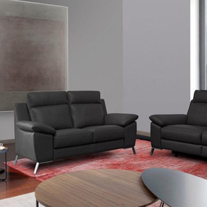 CALIA ITALIA 3-Sitzer Roby italienisches Designsofa mit exzellentem Sitzkomfort, erstklassigem Lederbezug