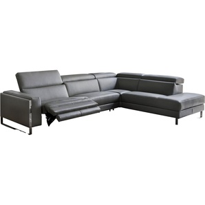 CALIA ITALIA Ecksofa Pier, Design und erstklassiger Sitzkomfort im Einklang, L-Form, mit elektrischer Relaxfunktion, in hochwertigem Lederbezug