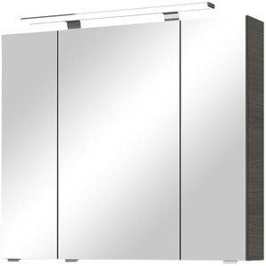 calmoquick Spiegelschrank - grau - Materialmix - 80 cm - 71 cm - 17 cm | Möbel Kraft