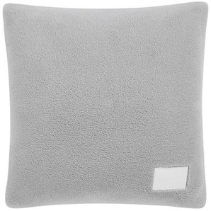 Calvin Klein Kissenhülle Sherpa Rib, Hellgrau, Textil, 46x46 cm, Wohntextilien, Kissen, Kissenbezüge