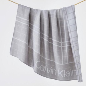 Calvin Klein Wohndecke Offset Logo, Grau, Textil, 127x178 cm, Wohntextilien, Decken, Kuscheldecken