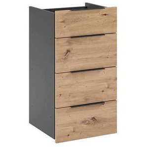 Cantus Schubladenbox, Eiche, Holzwerkstoff, 4 Schubladen, 41.7x78.3x41.7 cm, Made in Germany, Arbeitszimmer, Bürozubehör