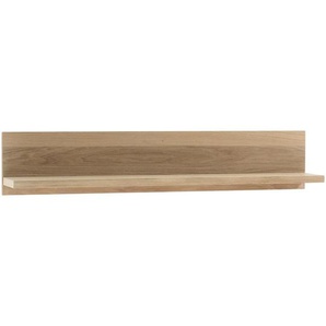 Cantus Wandboard, Eiche, Holz, Holzwerkstoff, Eiche, furniert, 124x24x23 cm, Wohnzimmer, Regale, Wandboards