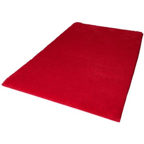 Carpet City Badematte Topia Mats, Badteppich uni, Höhe 14 mm, rutschhemmend beschichtet, strapazierfähig, Polyester, rechteckig, Hochflor, Kaninchen Haptik, Polyester, Badezimmerteppich, waschbar