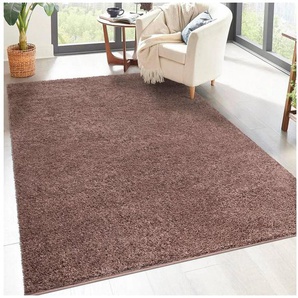 Carpet City Hochflor-Teppich City Shaggy, rechteckig, Höhe: 30 mm, Robuster Langflor Teppich uni, besonders flauschig weich