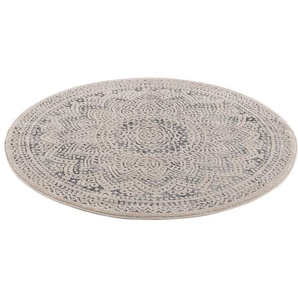 Carpet City Teppich Art 1652, rund, Höhe: 7 mm, Kurzflor, Ornamenten-Muster, Boho & Mandala Stil