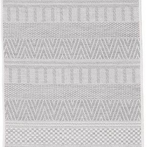 carpetfine Läufer Boho 100, rechteckig, Höhe: 4 mm, robustes Flachgewebe, Sisal Optik, UV-beständig, Außenbereich