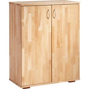 Carryhome Aktenschrank, Kernbuche, Holz, Kernbuche, massiv, 1 Fächer, 73x90x38 cm, Typenauswahl, Arbeitszimmer, Aktenschränke