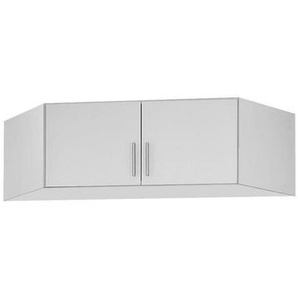 Carryhome Aufsatzschrank, Weiß, Weiß Hochglanz, Kunststoff, 117x39x117 cm, Blauer Engel, Goldenes M, Made in Germany, Schlafzimmer, Kleiderschränke, Schranksysteme