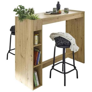 Carryhome Bar, Eiche, Holzwerkstoff, 140x110x50 cm, stehend, Esszimmer, Barmöbel, Barschränke & Theken