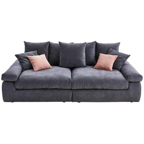 Carryhome Bigsofa, Anthrazit, Rosa, Textil, 4-Sitzer, 260x90x140 cm, Stoffauswahl, Rücken echt, Wohnzimmer, Sofas & Couches, Sofas, Bigsofas