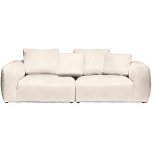 Carryhome Bigsofa, Beige, Textil, 2-Sitzer, Füllung: Silikon, 260x70x122 cm, Made in EU, Stoffauswahl, Rücken echt, Wohnzimmer, Sofas & Couches, Sofas, Bigsofas