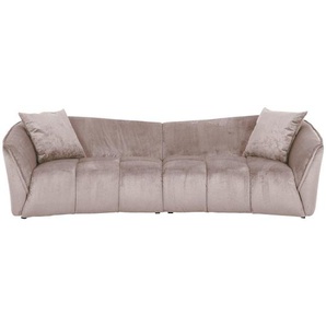 Carryhome Bigsofa, Beige, Textil, 3-Sitzer, Füllung: Schaumstoff, 250x75x107 cm, Stoffauswahl, Rücken echt, Wohnzimmer, Sofas & Couches, Sofas, Bigsofas