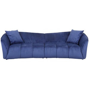 Carryhome Bigsofa, Blau, Textil, 3-Sitzer, Füllung: Schaumstoff, 250x75x107 cm, Stoffauswahl, Rücken echt, Wohnzimmer, Sofas & Couches, Sofas, Bigsofas