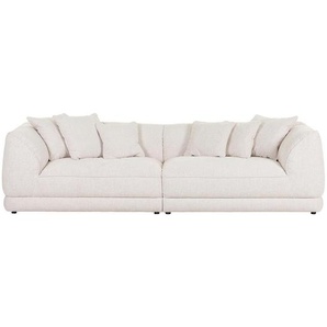 Carryhome Bigsofa, Creme, Textil, 2-3-Sitzer, Füllung: Polyetherschaumkern, 280x75x100 cm, Stoffauswahl, Wohnzimmer, Sofas & Couches, Sofas, Bigsofas