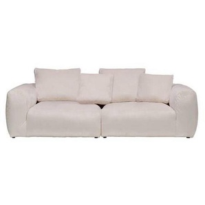 Carryhome Bigsofa, Creme, Textil, 2-Sitzer, Füllung: Silikon, 260x70x122 cm, Made in EU, Stoffauswahl, Rücken echt, Wohnzimmer, Sofas & Couches, Sofas, Bigsofas