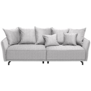 Carryhome Bigsofa, Hellgrau, Textil, Uni, 3-Sitzer, Füllung: Silikon,Silikon, 226x91x103 cm, Stoffauswahl, Wohnzimmer, Sofas & Couches, Sofas, Bigsofas