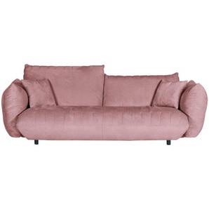 Carryhome Bigsofa, Rosa, Textil, 3-Sitzer, Füllung: Polyester, 240x78x107 cm, Typenauswahl, Stoffauswahl, Rücken echt, Wohnzimmer, Sofas & Couches, Sofas, Bigsofas