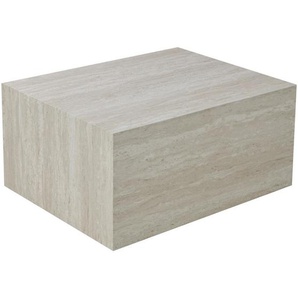 Carryhome Couchtisch, Hellgrau, Holzwerkstoff, rechteckig, 60x38x80 cm, Wohnzimmer, Wohnzimmertische, Couchtische