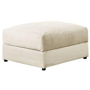 Carryhome Hocker, Creme, Textil, quadratisch, 87x53x87 cm, Wohnzimmer, Hocker, Sitzhocker