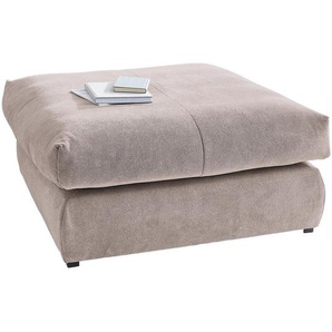 Carryhome Hocker, Taupe, Textil, quadratisch, 110x50x110 cm, Stoffauswahl, Wohnzimmer, Hocker, Sitzhocker