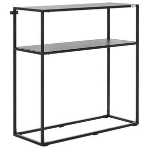 Carryhome Konsolentisch, Schwarz, Metall, 30x80x80 cm, Wohnzimmer, Wohnzimmertische, Konsolentische