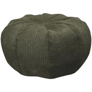 Carryhome Pouf, Olivgrün, Textil, 90 l, Füllung: Styroporkugeln, 60x30x60 cm, Indoor, Reißverschluss, Wohnzimmer, Hocker, Poufs