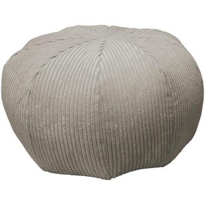 Carryhome Pouf, Taupe, Textil, 90 l, Füllung: Styroporkugeln, 60x30x60 cm, Indoor, Reißverschluss, Wohnzimmer, Hocker, Poufs