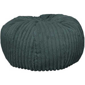 Carryhome Pouf, Dunkelgrau, Textil, 90 l, Füllung: Styroporkugeln, 60x30x60 cm, Indoor, Reißverschluss, Wohnzimmer, Hocker, Poufs