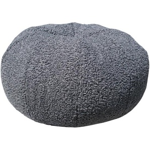 Carryhome Pouf, Grau, Textil, 90 l, Füllung: Styroporkugeln, 60x30x60 cm, Indoor, Reißverschluss, Wohnzimmer, Hocker, Poufs