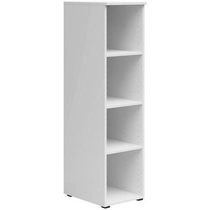 Carryhome Regal, Weiß, Holzwerkstoff, 3 Fächer, 30x115x40 cm, FSC Mix, Beimöbel erhältlich, stehend, hängend, Arbeitszimmer, Büroregale, Bücherregale