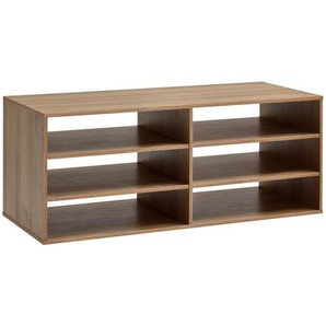 Carryhome Regaleinsatz, Alteiche, Holzwerkstoff, 84.5x33.5x35 cm, Pefc, Made in Germany, Arbeitszimmer, Büroregale, Bücherregale