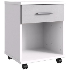 Carryhome Rollcontainer, Grau, Weiß, Kunststoff, Betonoptik, 1 Schubladen, 46x58x40 cm, Made in Germany, Typenauswahl, Beimöbel erhältlich, Arbeitszimmer, Container, Rollcontainer