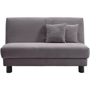 Carryhome Schlafsofa, Grau, Textil, 2-Sitzer, Füllung: Schaumstoff, 145x85x100 cm, Made in Germany, Typenauswahl, Bettkasten erhältlich, Fußauswahl, Stoffauswahl, Liegefunktion, Schlafen auf Sitzhöhe, Rücken echt, Kinder- & Jugendzimmer, Jugendmöbel,