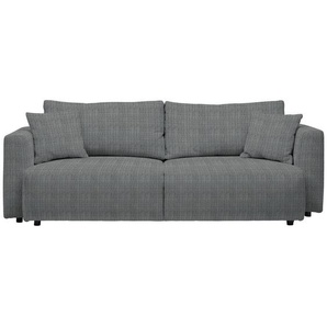 Carryhome Schlafsofa, Grau, Textil, 3-Sitzer, Füllung: Schaumstoff, Faserbällchen,Schaumstoff, Faserbällchen, 250x92x105 cm, Made in EU, Oeko-Tex® Standard 100, Stoffauswahl, Schlafen auf Sitzhöhe, Rücken echt, Kinder- & Jugendzimmer, Jugendmöbel,