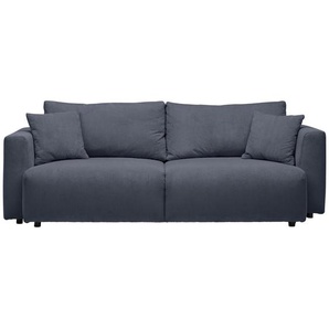 Carryhome Schlafsofa, Grau, Textil, 3-Sitzer, Füllung: Schaumstoff, Faserbällchen,Schaumstoff, Faserbällchen, 250x92x105 cm, Oeko-Tex® Standard 100, Stoffauswahl, Schlafen auf Sitzhöhe, Rücken echt, Kinder- & Jugendzimmer, Jugendmöbel, Jugendsofas