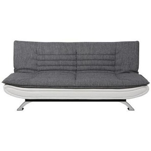 Carryhome Schlafsofa, Grau, Weiß, Textil, 2-Sitzer, 196x91x98 cm, Liegefunktion, Rückenfutter, Kinder- & Jugendzimmer, Jugendmöbel, Jugendsofas