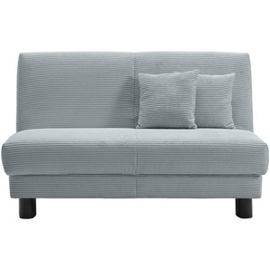 Carryhome Schlafsofa, Hellblau, Textil, 2-Sitzer, Füllung: Schaumstoff, 145x85x100 cm, Made in Germany, Typenauswahl, Bettkasten erhältlich, Fußauswahl, Stoffauswahl, Liegefunktion, Schlafen auf Sitzhöhe, Rücken echt, Kinder- & Jugendzimmer, Jugendmöbel,