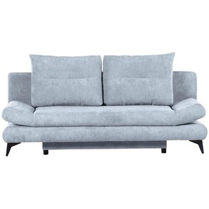 Carryhome Schlafsofa, Hellblau, Textil, 2-Sitzer, Füllung: Schaumstoff, Silikon, 191x76x86 cm, Stoffauswahl, Schlafen auf Sitzhöhe, Rücken echt, Kinder- & Jugendzimmer, Jugendmöbel, Jugendsofas