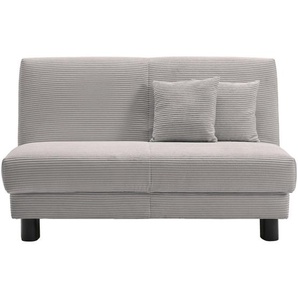 Carryhome Schlafsofa, Hellgrau, Textil, 2-Sitzer, Füllung: Schaumstoff, 145x85x100 cm, Made in Germany, Typenauswahl, Bettkasten erhältlich, Fußauswahl, Stoffauswahl, Liegefunktion, Schlafen auf Sitzhöhe, Rücken echt, Kinder- & Jugendzimmer, Jugendmöbel,