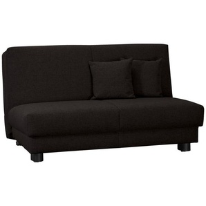 Carryhome Schlafsofa, Schwarz, Textil, 2-Sitzer, Füllung: Schaumstoff, 145x85x100 cm, Made in Germany, Typenauswahl, Bettkasten erhältlich, Fußauswahl, Stoffauswahl, Liegefunktion, Rücken echt, Kinder- & Jugendzimmer, Jugendmöbel, Jugendsofas