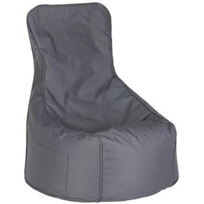 Carryhome Sitzsack, Anthrazit, Textil, 270 l, Füllung: Styroporkugeln, 85x100x85 cm, Indoor, Reißverschluss, Wohnzimmer, Hocker, Sitzsäcke