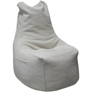 Carryhome Sitzsack, Natur, Textil, 270 l, Füllung: Styroporkugeln, 85x100x85 cm, Indoor, Reißverschluss, Wohnzimmer, Hocker, Sitzsäcke